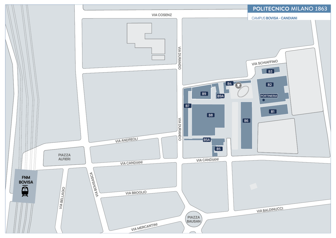 Mappa del campus Candiani class=